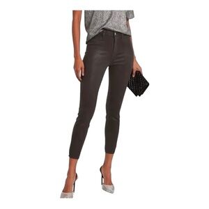 L'AGENCE LA USA Margot Skinny High Rise Women Greystone Coated Jeans Sz 25 x26